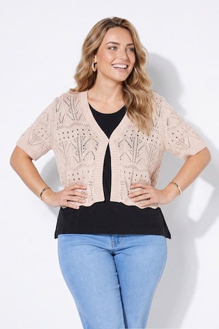 Angel of Style Gebreid vest in Beige
