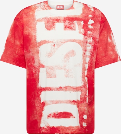 DIESEL T-Shirt en rouge / blanc, Vue avec produit