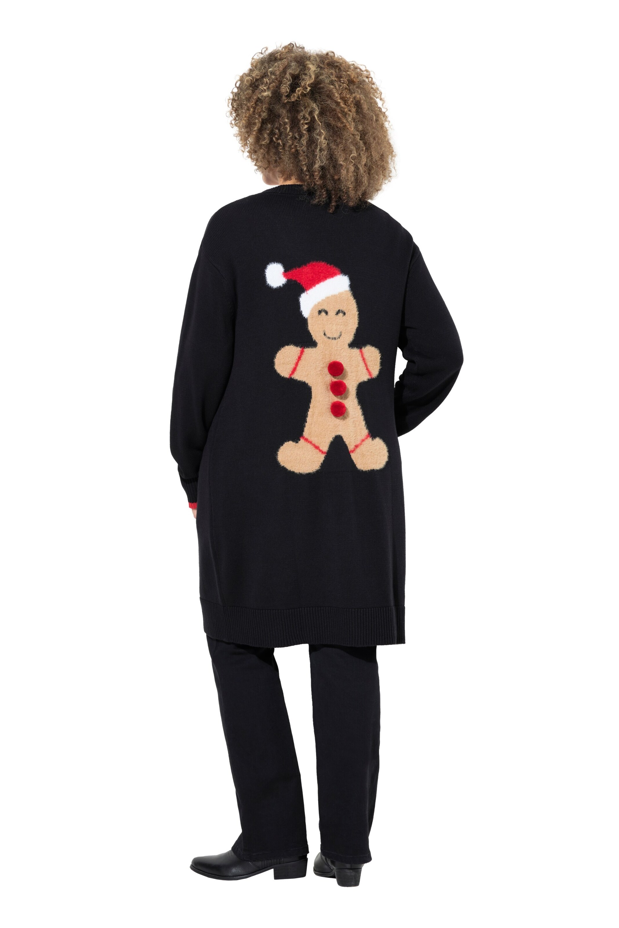 Ulla Popken Knit cardigan in Black