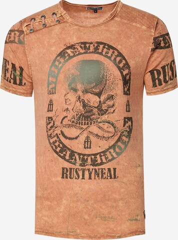 Rusty Neal T-Shirt in Orange: predná strana