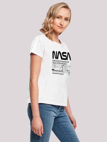 T-shirt 'Space Shuttle' F4NT4STIC en blanc