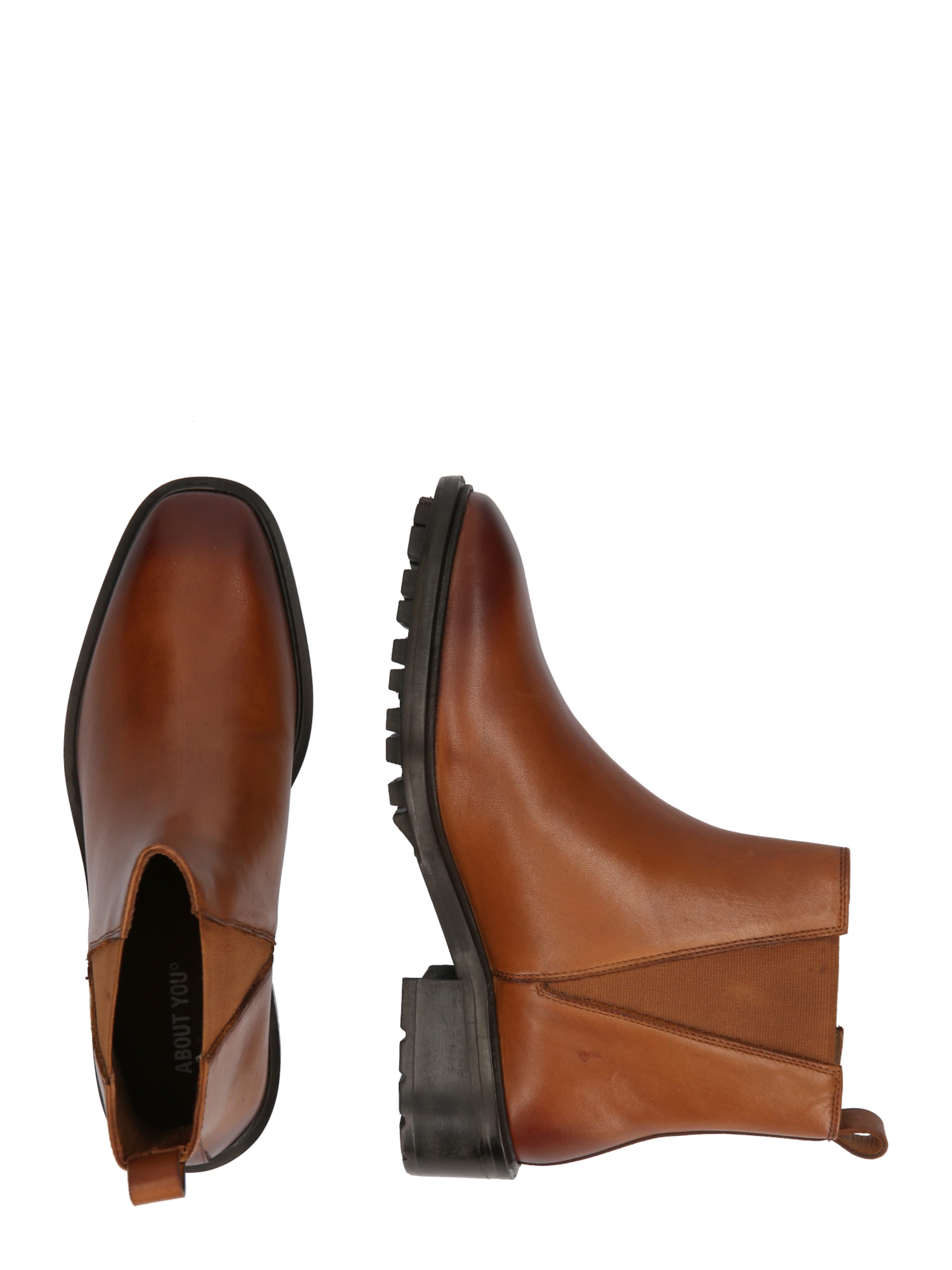 brūns ABOUT YOU Čelsijas zābaki 'Vivien'