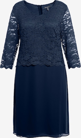 Ulla Popken Cocktail Dress in Blue: front