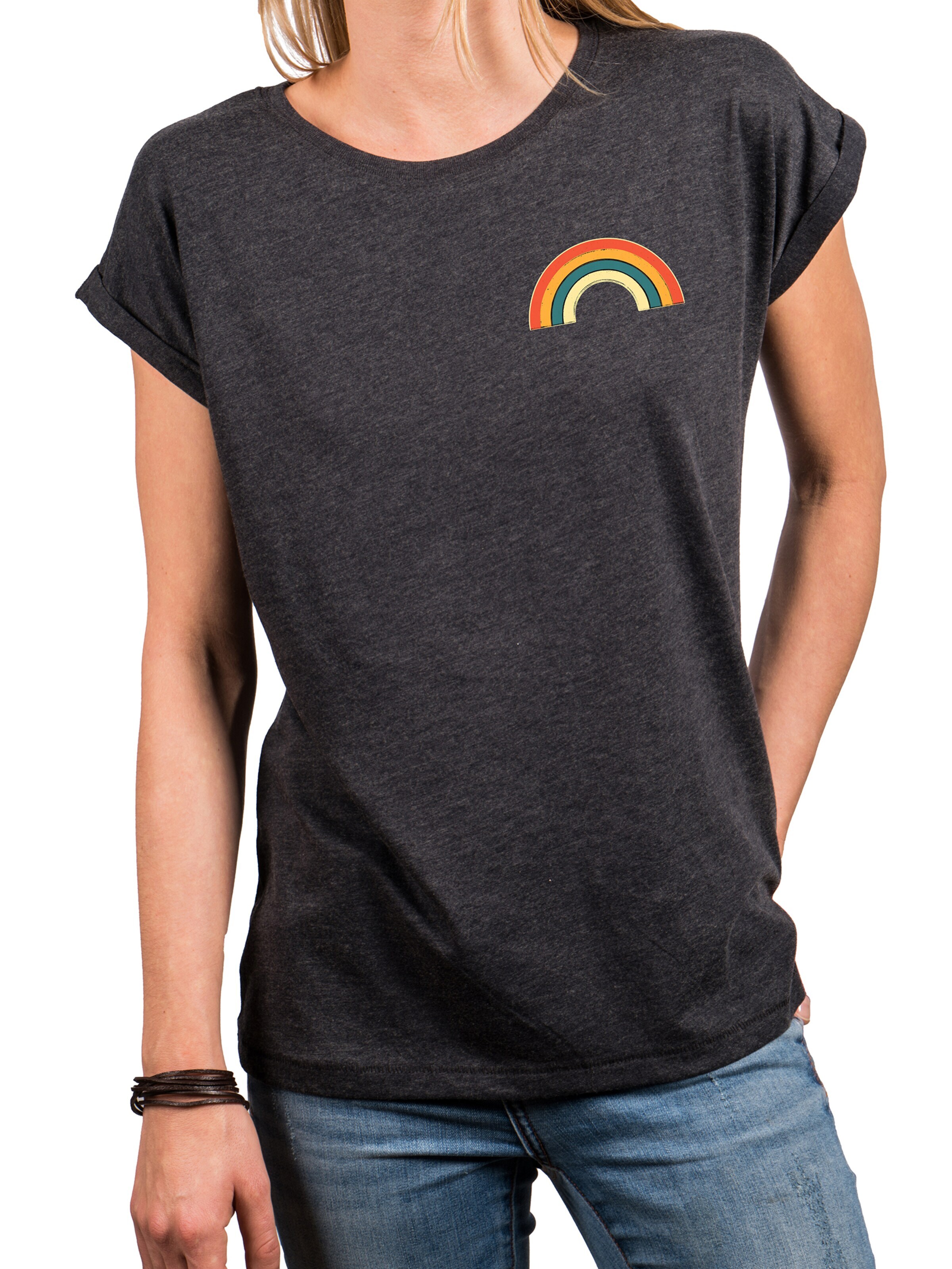 MAKAYA Shirt 'Rainbow'‌‌‌‌‌‌‌‌‌ in Grau