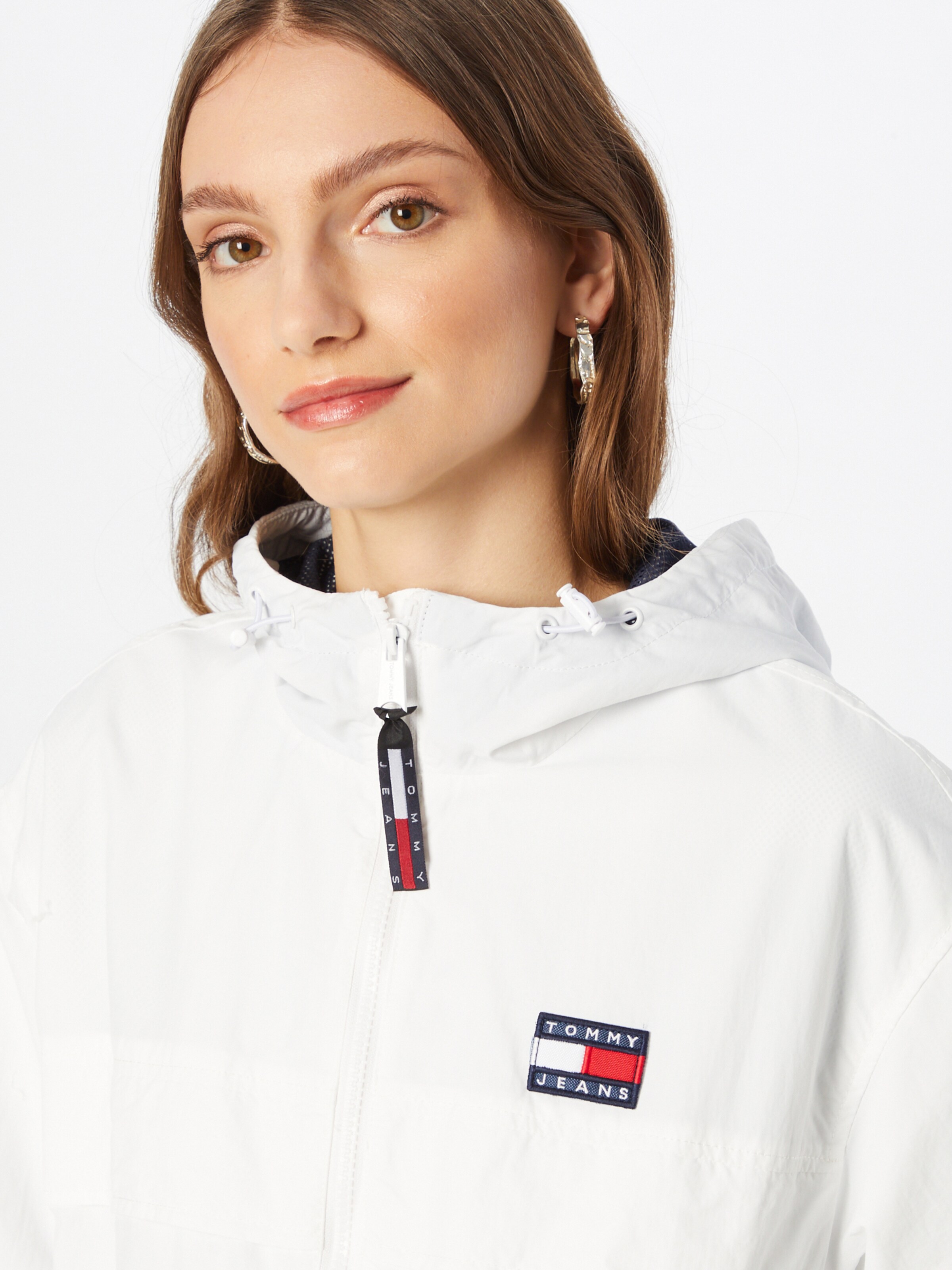 tommy jeans windbreaker white