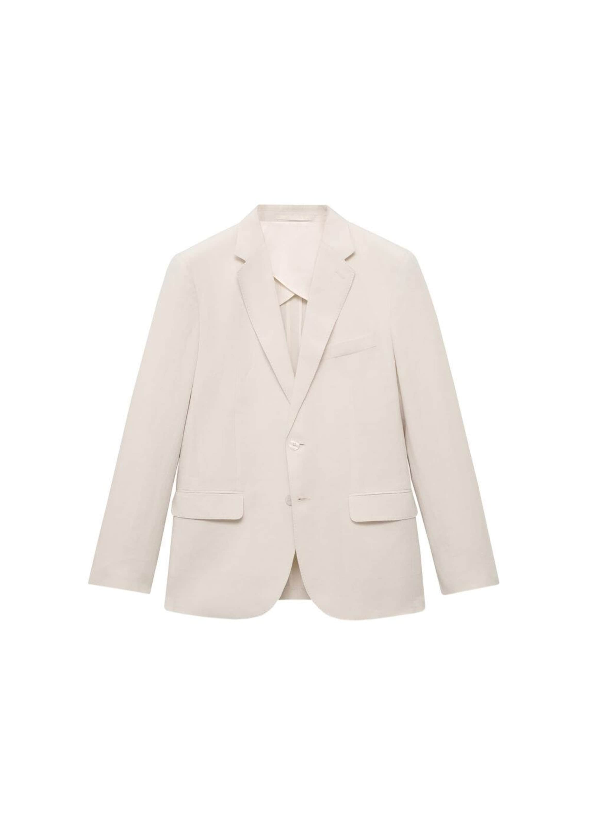 MANGO MAN Slim Fit Jakke 'Ethereal' i beige: forside