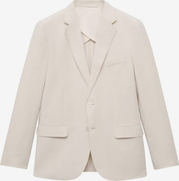 MANGO MANSlim Fit Sako 'Ethereal' - bež boja: prednji dio
