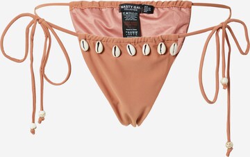 Nasty Gal - Cueca biquíni em castanho: frente