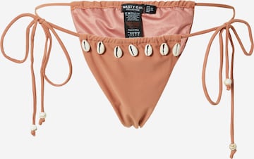 Nasty Gal Bikini hlačke | rjava barva: sprednja stran