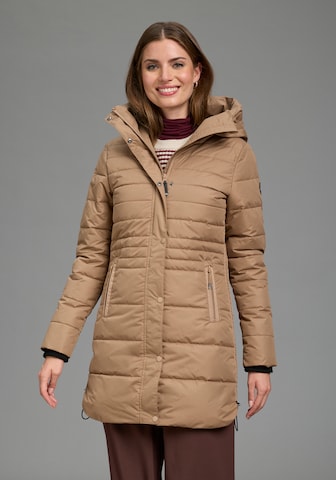 POLARINO Winter Coat in Beige: front