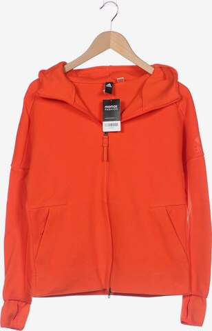 ADIDAS PERFORMANCE Sweatshirt & Zip-Up Hoodie in XXL in Orange: front