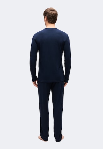 Pyjama long Emporio Armani en bleu : derrière