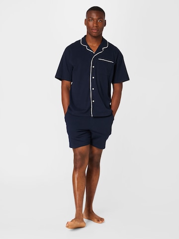 Abercrombie & Fitch Short Pajamas in Blue: front