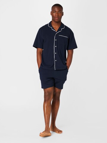 Abercrombie & Fitch - Pijama curto em azul: frente