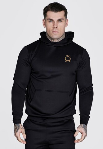 SikSilk Sweatshirt 'Essentials' in Black: front