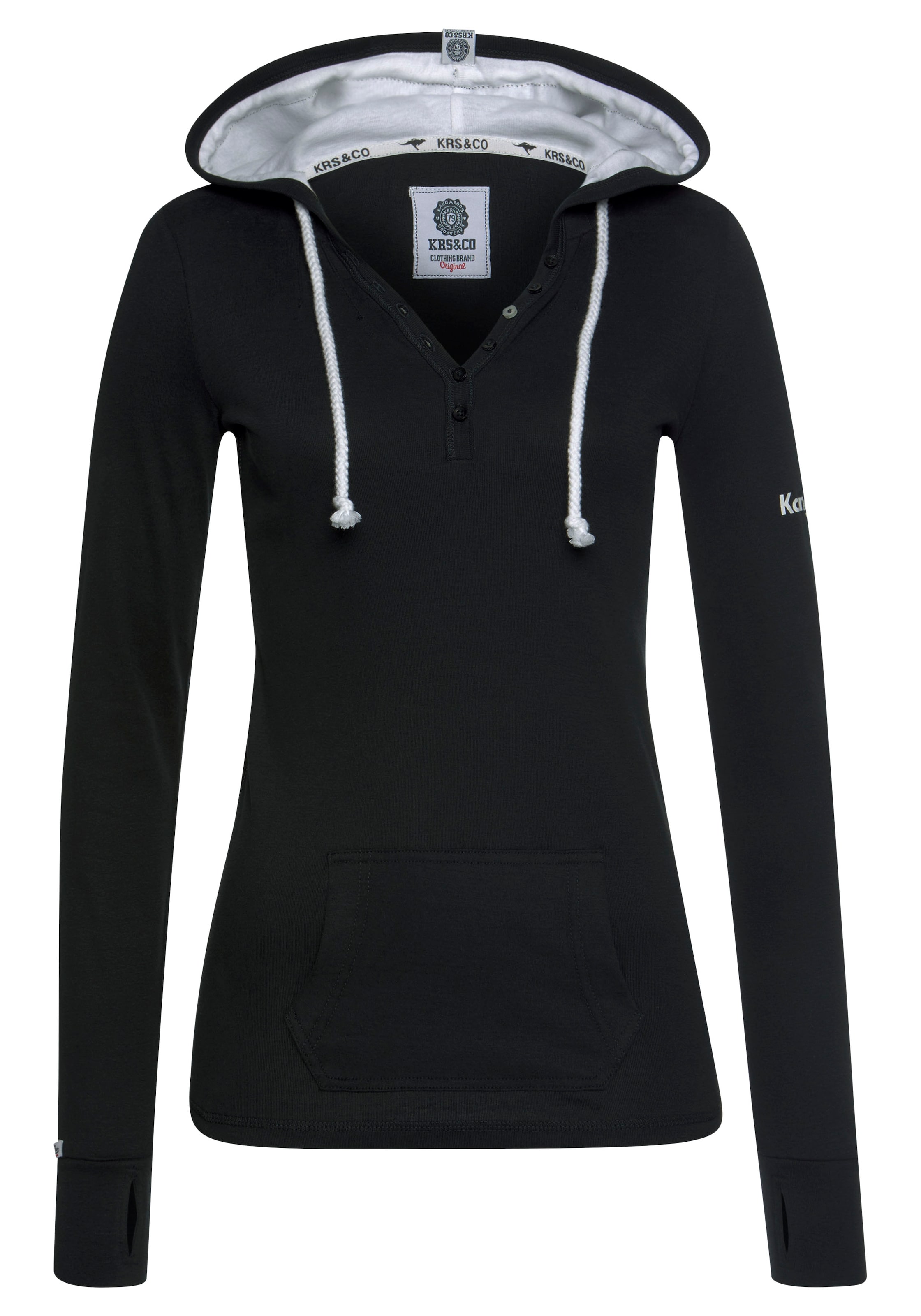 KangaROOS Shirt in Schwarz: Vorderseite