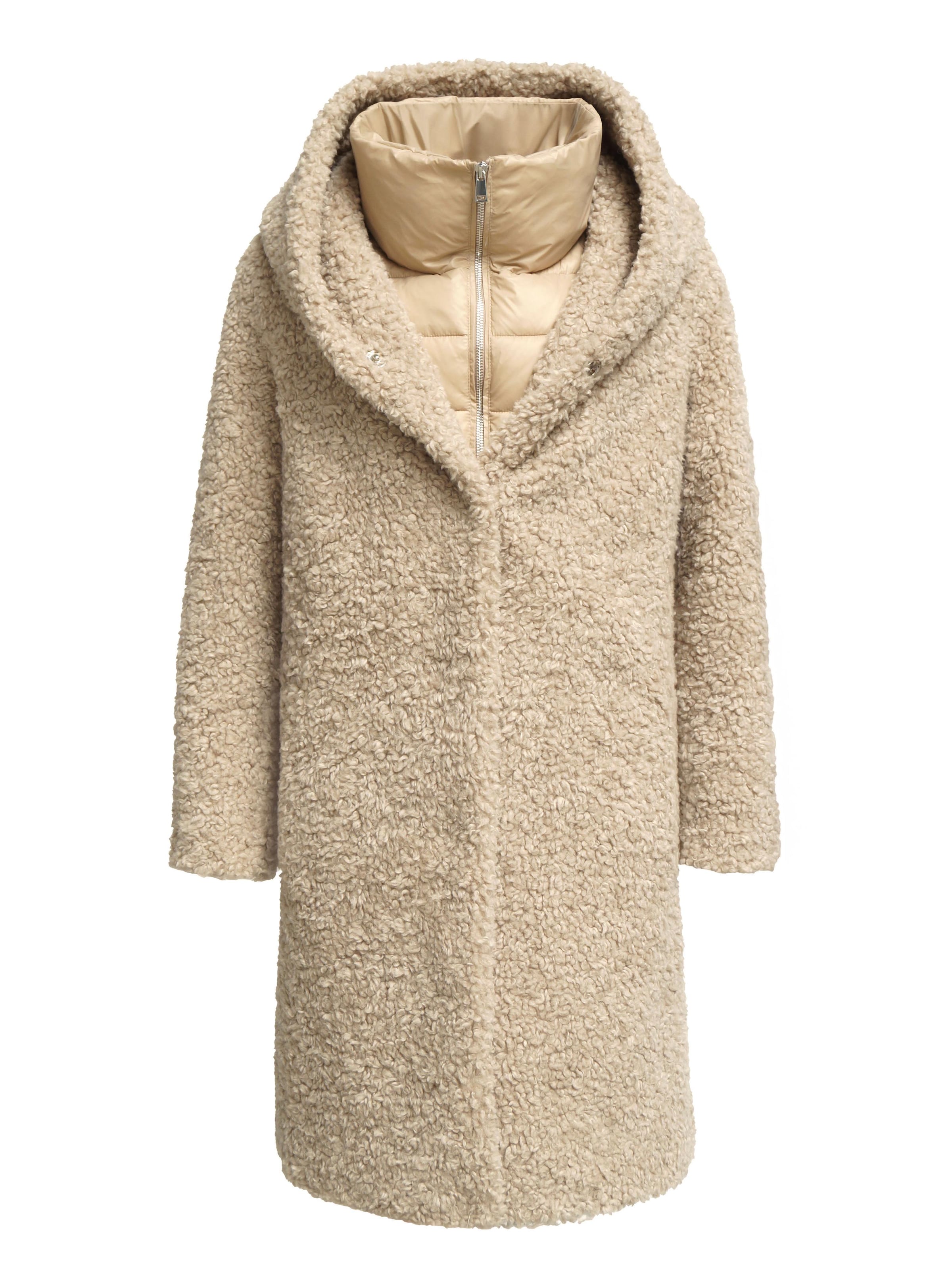 Funk since 1776 Winter Coat in Beige: front