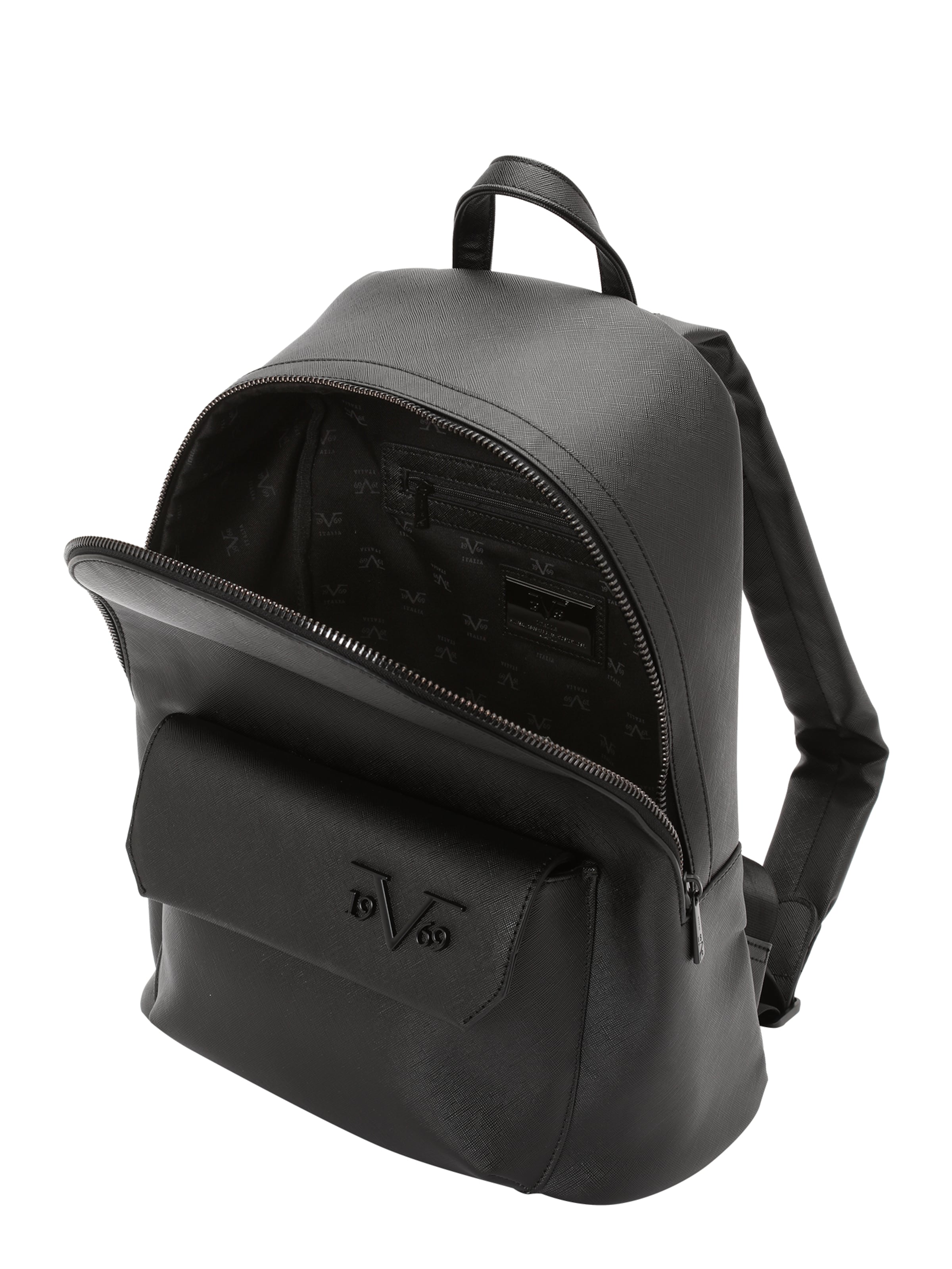 19V69 ITALIA Rugzak 'Babilo' in Zwart