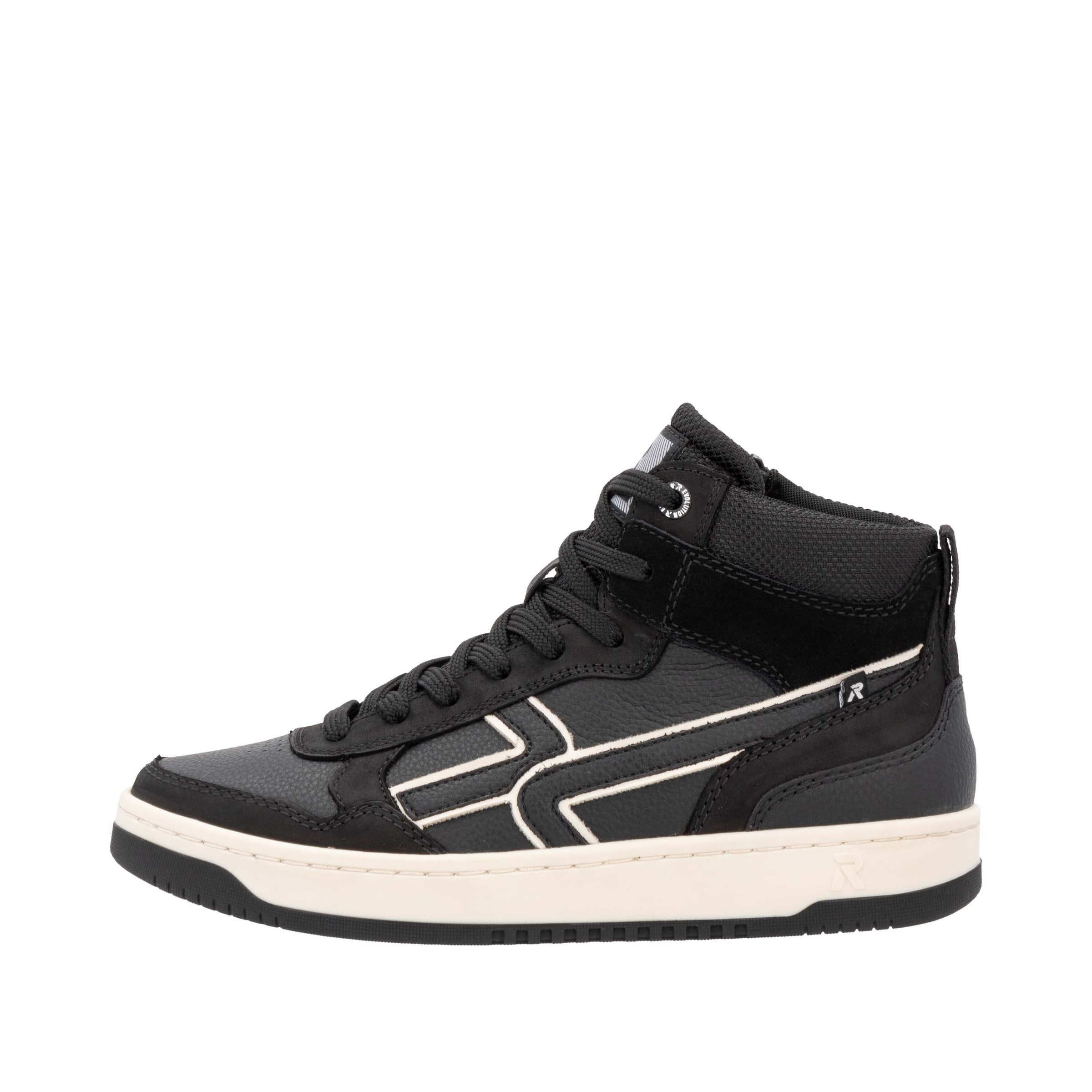 Baskets hautes 'W1970' Rieker Sport en noir : devant