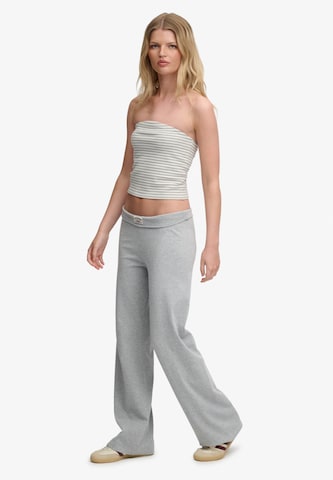 Superdry & Co Wide leg Broek 'Athletic Essentials' in Grijs
