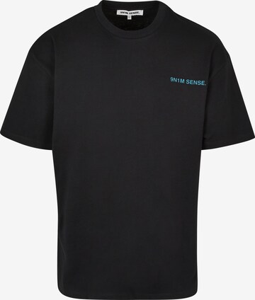 T-Shirt 9N1M SENSE en noir : devant