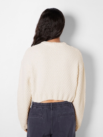 Bershka Sweater in Beige