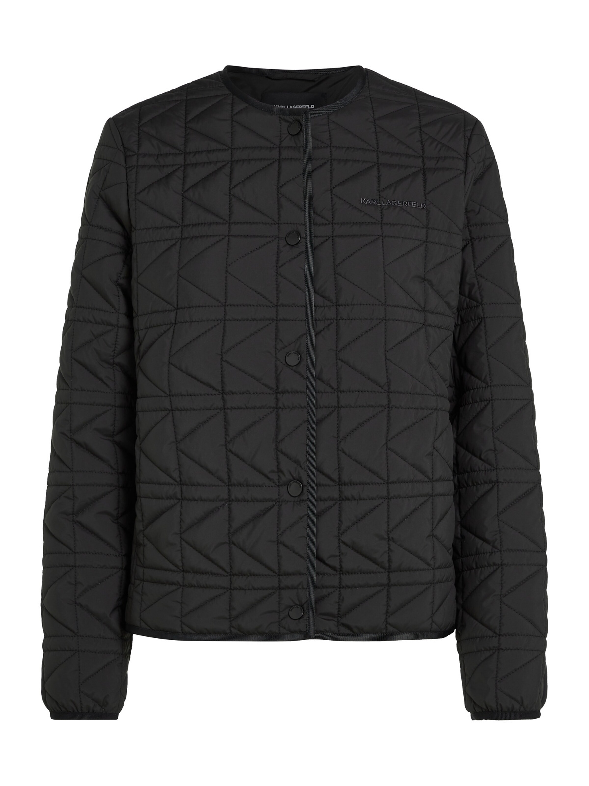 Karl Lagerfeld - Casaco meia-estação em preto: frente
