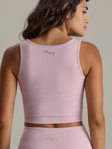 Top sportivo 'Longline Tank Ribbed' di Hey Honey in rosa