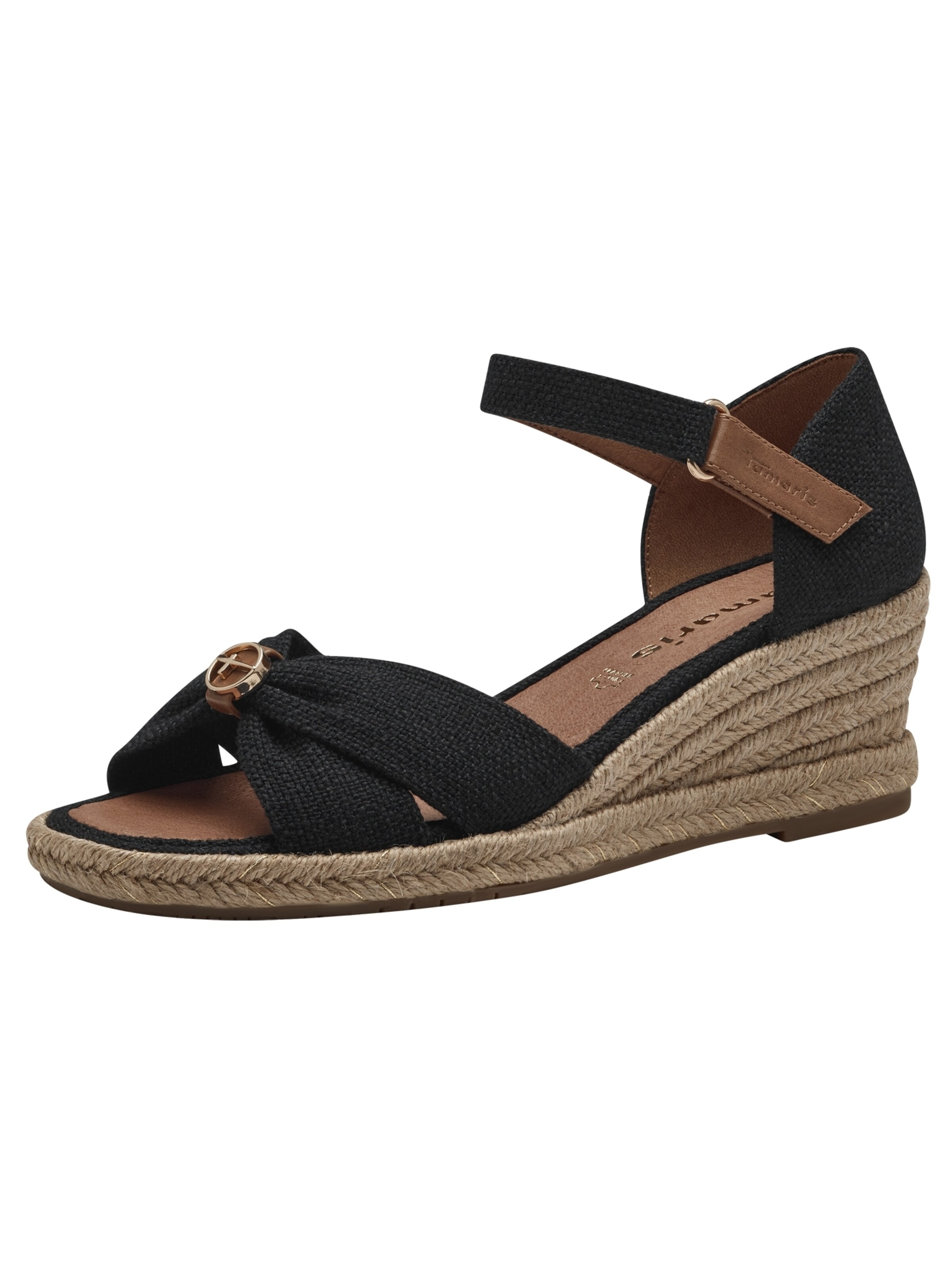 Tamaris Sandals in Black: front