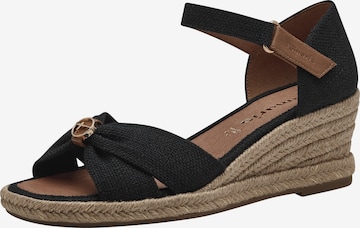 TAMARIS Sandals in Black: front