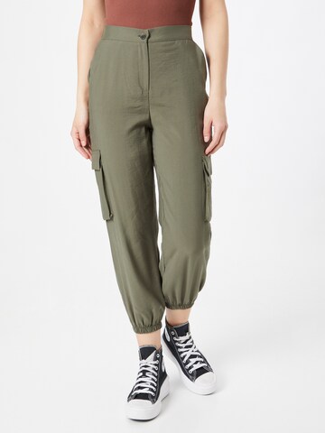 Koton Tapered Cargo Pants in Green: front