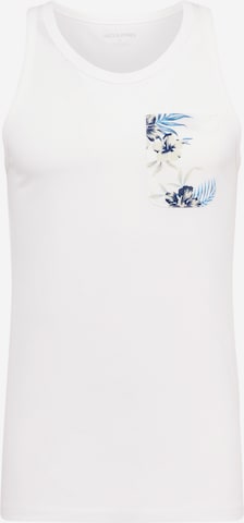 JACK & JONES T-shirt 'CHILL' i vit: framsida