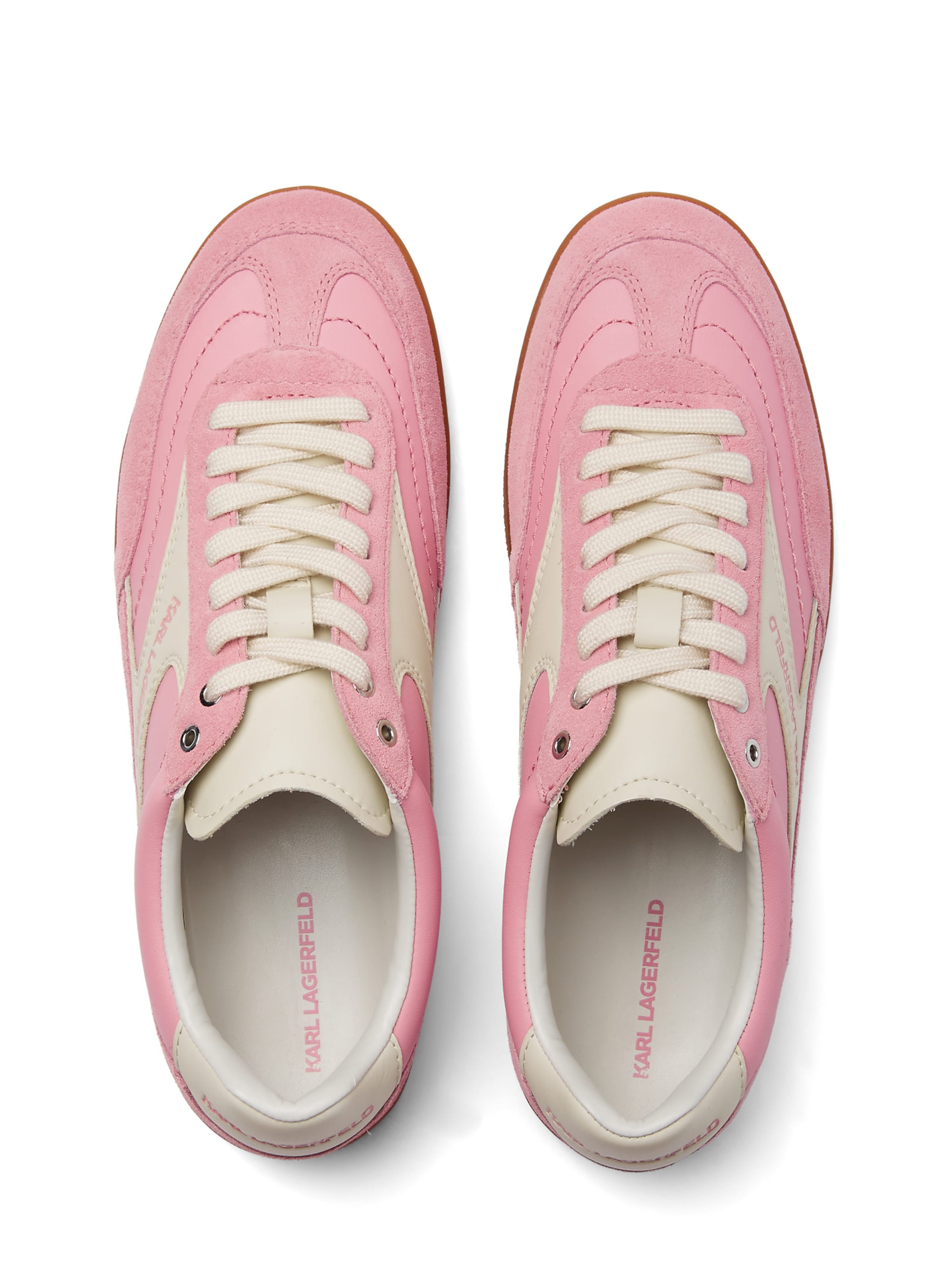 KARL LAGERFELD JEANS Matalavartiset tennarit 'Kandidate' värissä vaaleanpunainen
