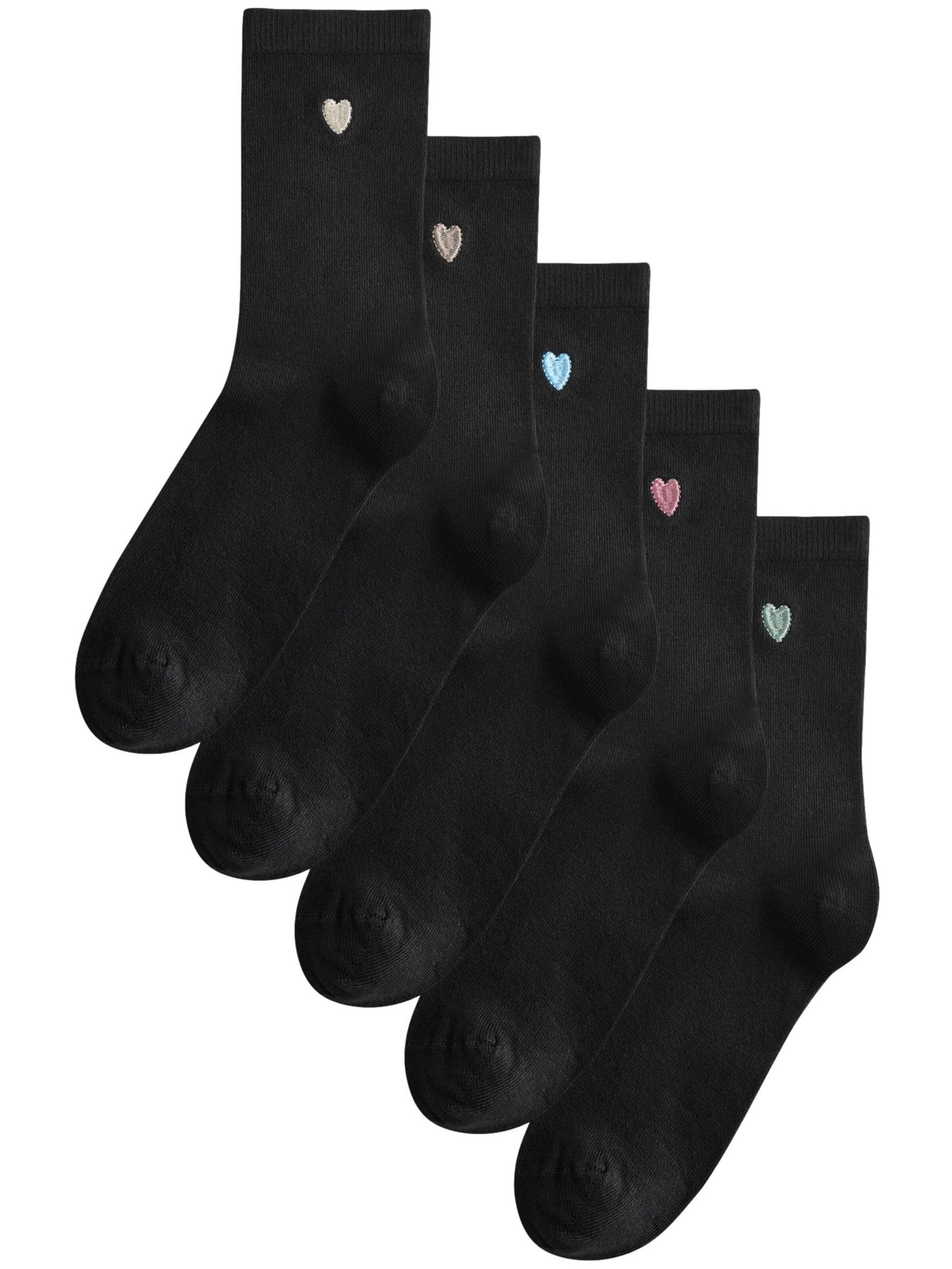 Șosete de la Next pe negru: față