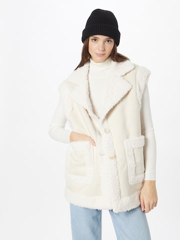 River Island Vest in Beige: front