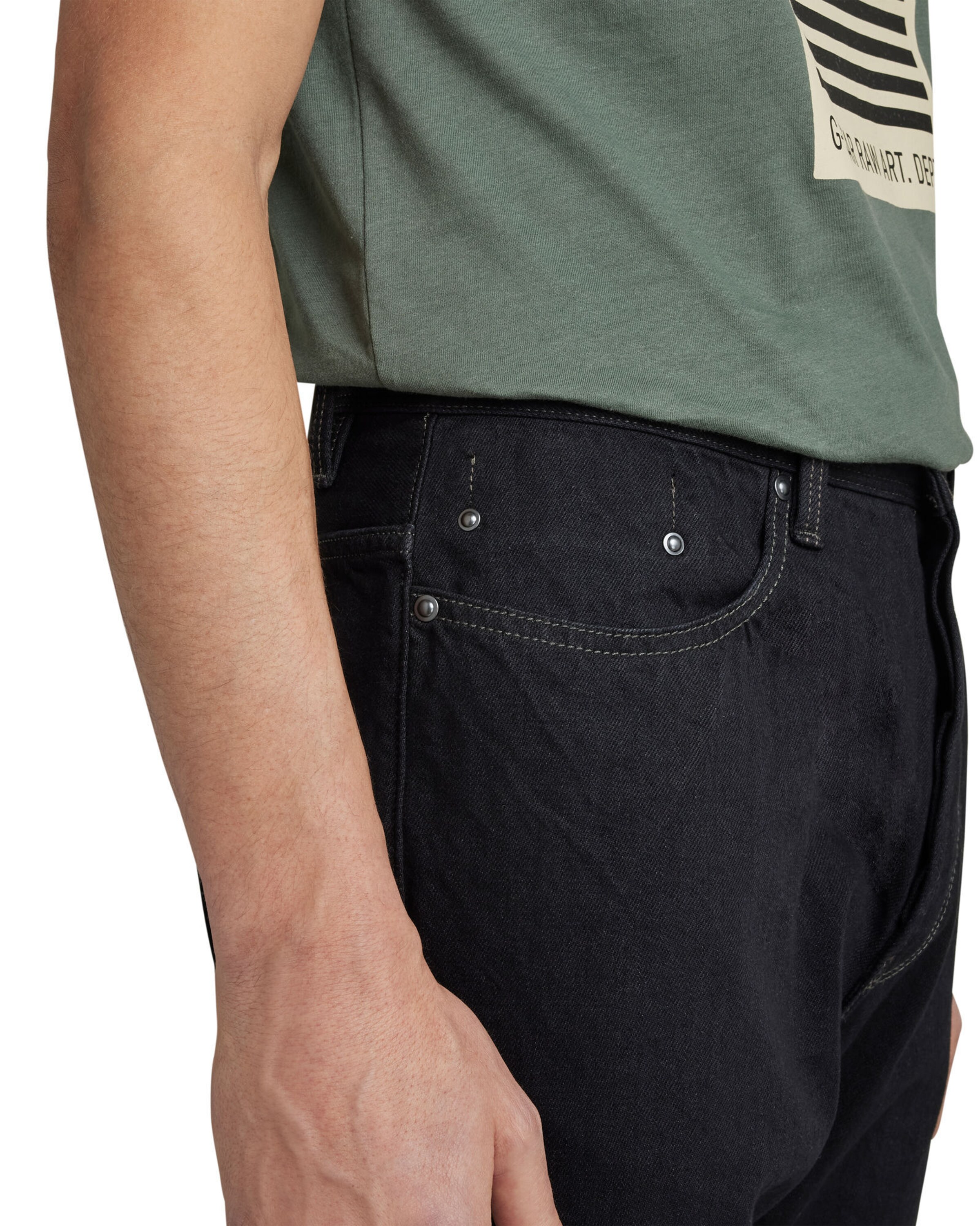 G-STAR Regularen Kavbojke | črna barva