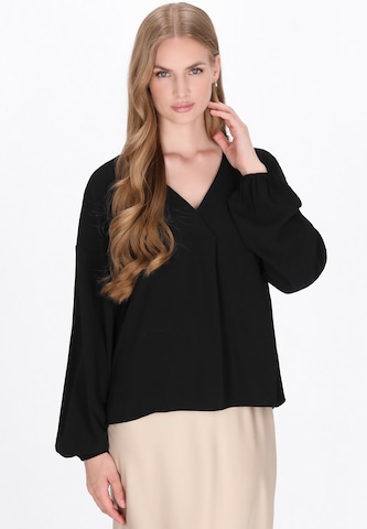 DreiMaster Klassik Blouse in Black: front