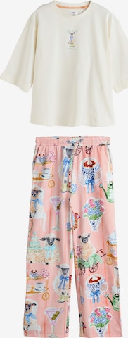 Next Пижама в Ярко-розовый: спереди