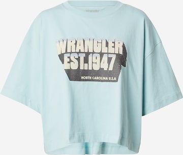 T-shirt WRANGLER en bleu : devant