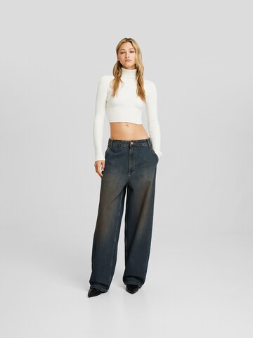 Bershka Wide leg Jeans i grön