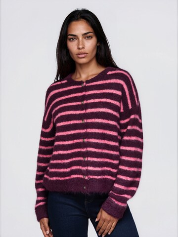 Ombre Knit cardigan in Red