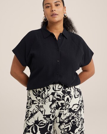 WE Fashion Bluse i sort: forside