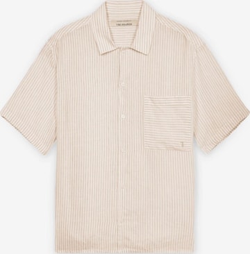 Trussardi Button Up Shirt in Beige: front