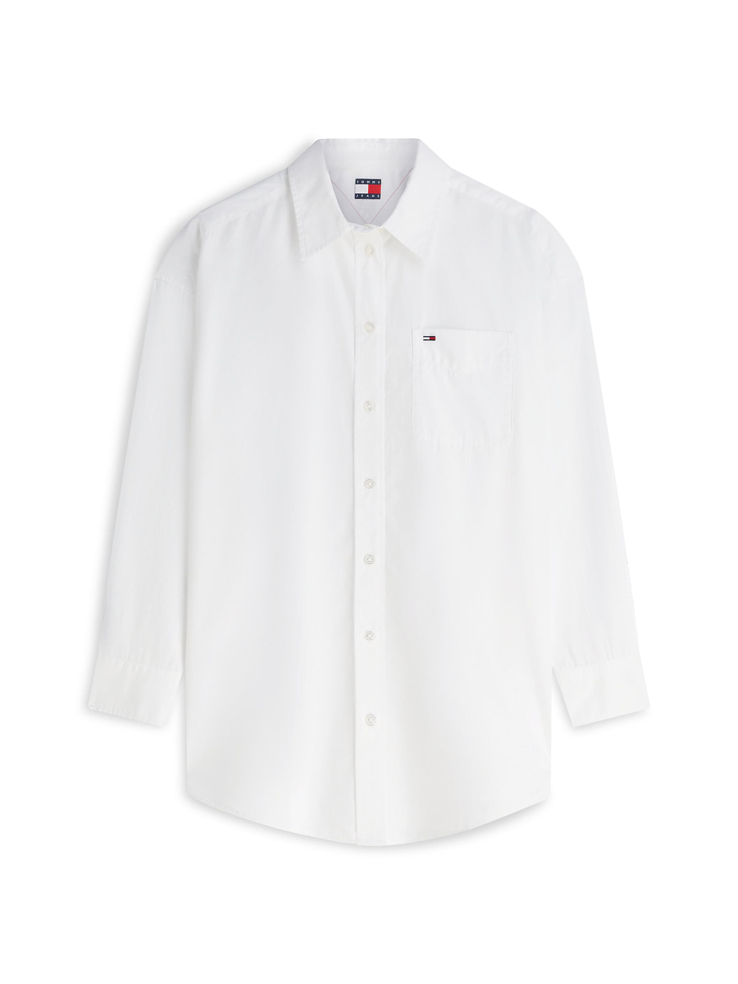 Tommy Jeans Bluse in Weiß: Vorderseite