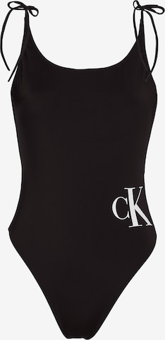 Maillot de bain Calvin Klein Swimwear en noir : devant