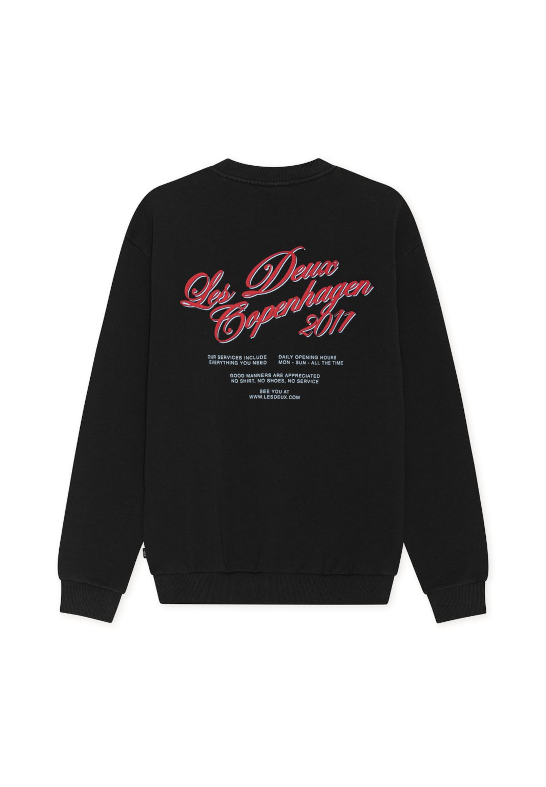 Les Deux Sweatshirt 'Service' in Black