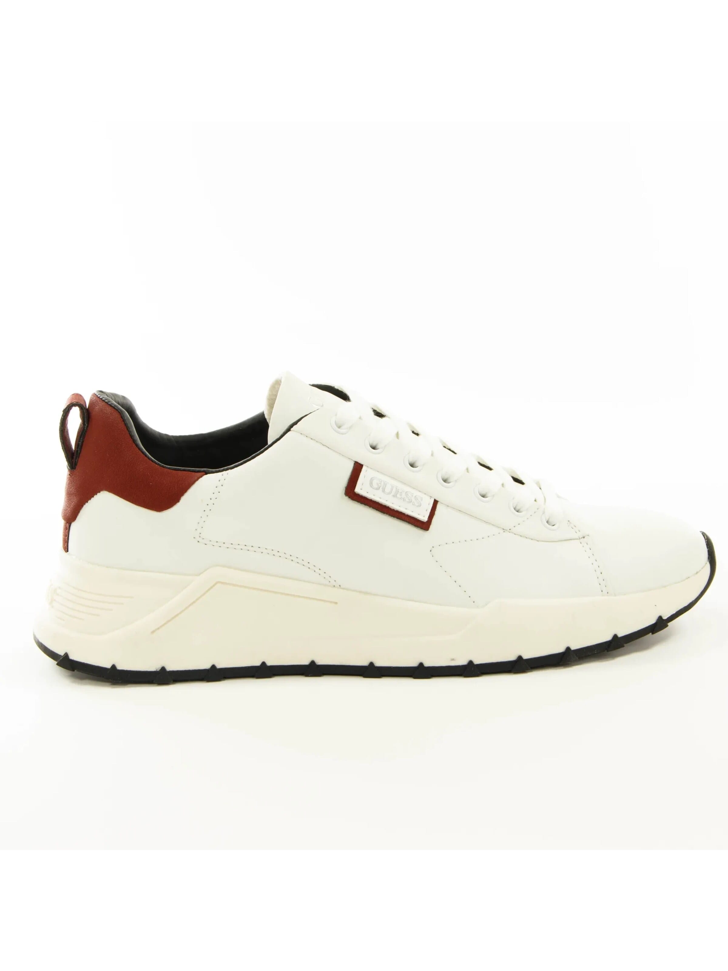 GUESS - Zapatos con cordón 'Lucca' en blanco: frente