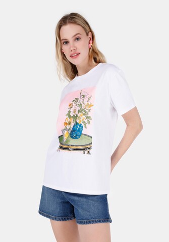T-shirt Colin's en blanc : devant
