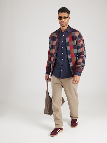 Bruun & Stengade Slim fit Πουκάμισο 'Hansen' σε μπλε