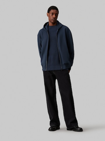 Calvin Klein Jeans Sweat jacket in Blue
